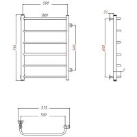 Товар: Водяной полотенцесушитель Тругор Идеал ПМ 1 50x80 Хром арт-Идеал1/ПМ508040 - фото 2 Водяной полотенцесушитель Тругор Идеал ПМ 1 50x80 Хром арт-Идеал1/ПМ508040 — фото 2, Водяные полотенцесушители
