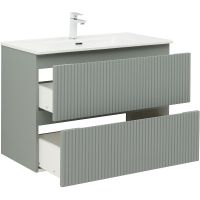 Тумба под раковину Aquanet Джейн 90 подвесная Мисти грин арт-335435 — фото 5, Тумбы под раковину