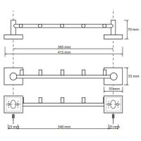 Крючок Bemeta Beta Хром арт-132105112 — фото 2, Крючки для полотенец