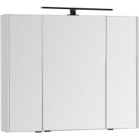 Зеркальный шкаф Aquanet Латина 90 Белый арт-179605 — фото 1, Зеркальные шкафы в ванную