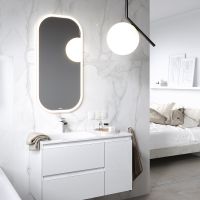 Товар: Зеркало Aqwella Soul 55 с подсветкой и подогревом с бесконтактным выключателем арт-SOUL0255AH - фото 2 Зеркало Aqwella Soul 55 с подсветкой и подогревом с бесконтактным выключателем арт-SOUL0255AH — фото 2, Зеркала в ванную комнату