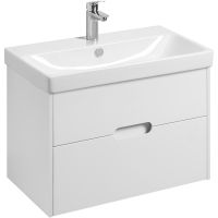 Тумба с раковиной Aquaton Оливия 80 подвесная Белая матовая арт-1A2831K0OL010 — фото 1, Тумбы с раковиной