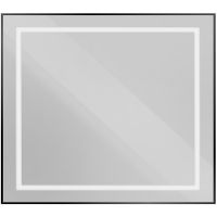 Зеркало BelBagno Kraft 90 с подсветкой Черное с сенсорным выключателем арт-SPC-KRAFT-900-800-SENS-NERO — фото 7, Зеркала в ванную комнату