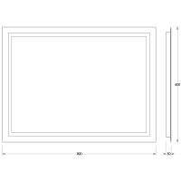 Зеркало Evoform Ledline 60x80 с подсветкой 24 W - без выключателя арт-BY 2135 — фото 6, Зеркала в ванную комнату
