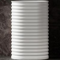 Раковина Abber Stein 58 Белая матовая арт-AS2550-H — фото 2, Раковины напольные