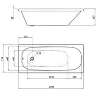 Акриловая ванна Berges Nelu 170x75 без гидромассажа арт-050023 — фото 7, Акриловые ванны