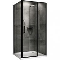 Душевой уголок Abber Sonnenstrand 120x85 профиль Черный стекло прозрачное арт-AG04120BS-S85B — фото 1, Прямоугольные душевые уголки