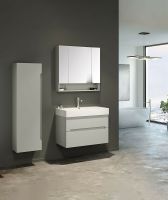 Шкаф пенал Orka Malta 40 подвесной Кашемировый матовый арт-3001297 — фото 3, Пеналы для ванной комнаты