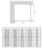 Душевая перегородка New Trendy Avexa Black 60 профиль Черный стекло прозрачное арт-EXK-1971 — фото 6, Душевые перегородки