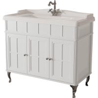 Тумба под раковину Caprigo Borgo 100 Белая матовая арт-33414-B231 — фото 1, Тумбы под раковину