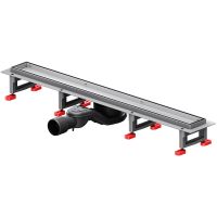 Душевой лоток AM.PM MasterFlow 70 с решеткой Хром матовый / под плитку Tile арт-W01SC-U11-070-04SB — фото 1, Душевые лотки