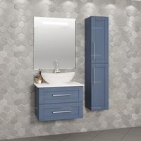 Шкаф пенал СанТа Венера 30 подвесной Дуб адриатика арт-521002 — фото 2, Пеналы для ванной комнаты