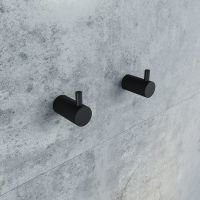 Комплект крючков Iddis Petite Черный матовый арт-PET2SB3i41 — фото 2, Крючки для полотенец