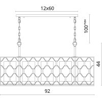 Подвесной светильник Divinare Dunkan Черный античный Золото матовое арт-2021/04 SP-5 — фото 5, Подвесные светильники
