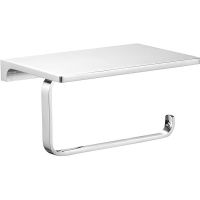 Держатель туалетной бумаги Rav Slezak Nil с полкой Хром арт-NLA0403 — фото 1, Держатели туалетной бумаги