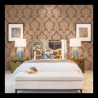 Обои Bernardo Bartalucci Beatrice Винил на флизелине (1,06*10,05) Коричневый, Дамаск арт-5019-6 — фото 2, Обои для стен