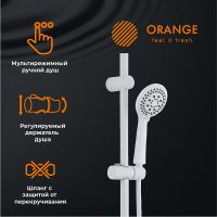 Душевая система Orange Aristo Белая арт-M19-933w — фото 3, Душевые стойки