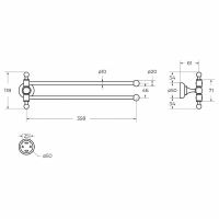Товар: Полотенцедержатель Cezares Aphrodite поворотный Хром с кристаллами Swarovski арт-APHRODITE-TD09-01-Sw - фото 2 Полотенцедержатель Cezares Aphrodite поворотный Хром с кристаллами Swarovski арт-APHRODITE-TD09-01-Sw — фото 2, Полотенцедержатели