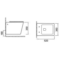 Унитаз SantiLine подвесной с сиденьем Микролифт арт-SL-5007MW — фото 2, Подвесные унитазы