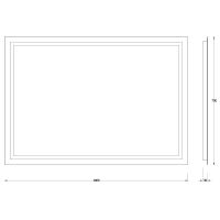 Зеркало Evoform Ledline 70x100 с подсветкой 29.5 W - без выключателя арт-BY 2137 — фото 6, Зеркала в ванную комнату
