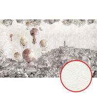 Фреска Ortograf Urban art 33562 Фактура флок FLK Флизелин (5*3) Серый, Город/Орнамент/Небо арт-33562 (флок FLK) — фото 1, Фрески