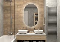 Зеркало Континент Fleur 650x1100 с подсветкой с бесконтактным выключателем арт-ЗЛП595 — фото 4, Зеркала в ванную комнату