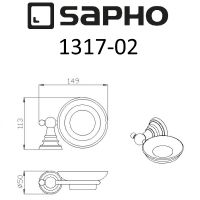 Мыльница Sapho Diamond Хром арт-1317-02 — фото 2, Мыльницы