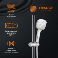 Душевая система Orange Plito Хром арт-M16-933cr — фото 4, Душевые стойки