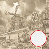 Фреска Ortograf Париж 10509 Фактура бархат FX Флизелин (3*3) Бежевый, Город/Ангелы/Абстракция арт-10509 (бархат FX) — фото 1, Фрески