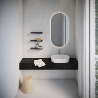 Металлическая полка Ravak Slim S Черная арт-X07P649 — фото 4, Полки для ванной и душа