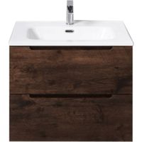 Тумба под раковину BelBagno ETNA 39-600/390-2C-SO-RW-P подвесная Rovere Moro арт-ETNA39-600/390-2C-SO-RW-P — фото 1, Тумбы под раковину