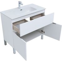 Тумба под раковину Aquanet Алвита New 90 Белая матовая арт-303914 — фото 8, Тумбы под раковину