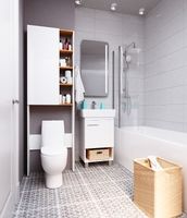 Шкаф пенал 1MarKa Gaula 60Н над унитазом White арт-У92518 — фото 3, Пеналы для ванной комнаты