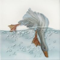 Керамический декор Kerama Marazzi Чудо-озеро 1 VT\A451\5009 20х20 см арт-VT\A451\5009 — фото 1, Керамическая плитка