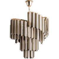 Люстра Divinare Frizzante Белая матовая Золото арт-1681/01 LM-9 — фото 1, Люстры