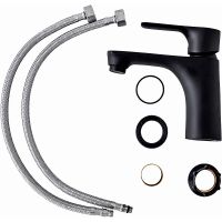 Смеситель для раковины Orange Aristo Черный матовый арт-M19-021b — фото 9, Смесители для раковины