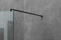 Душевая перегородка Allen Brau Infinity 1 140 профиль Черный браш стекло прозрачное арт-3.21027.BBA — фото 10, Душевые перегородки