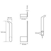 Товар: Держатель туалетной бумаги Bemeta Organic Black Черный матовый арт-167112030 - фото 2 Держатель туалетной бумаги Bemeta Organic Black Черный матовый арт-167112030 — фото 2, Держатели туалетной бумаги