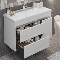 Тумба под раковину Opadiris Фреш 100 подвесная Белая арт-00-00007083 — фото 5, Тумбы под раковину