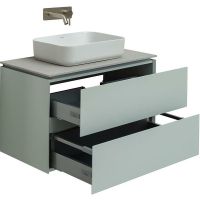 Тумба под раковину Allen Brau Infinity 85 подвесная Папирус матовый арт-1.21001.PWM — фото 8, Тумбы под раковину