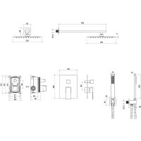 Душевая система Aquatek Либра Хром арт-AQ1672CR — фото 2, Встраиваемые душевые комплекты