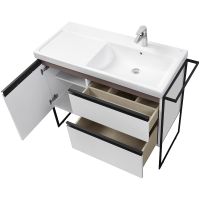 Тумба под раковину Roca Domi 100 R подвесная Белый глянец арт-A857478806 — фото 8, Тумбы под раковину