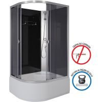 Товар: Душевая кабина Niagara Eco 110x80 R без гидромассажа арт-E110/80/40R/TN/BK - фото 3 Душевая кабина Niagara Eco 110x80 R без гидромассажа арт-E110/80/40R/TN/BK — фото 3, Душевые кабины