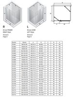 Душевой уголок New Trendy New Soleo Chrome 90x70 профиль Хром стекло прозрачное арт-K-0691 — фото 8, Прямоугольные душевые уголки