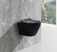 Унитаз Esbano Amapola-N подвесной Черный матовый с сиденьем Микролифт арт-ESUPAMAPNBM — фото 2, Подвесные унитазы