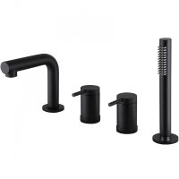 Смеситель на борт ванны Abber Emotion Черный матовый арт-AF8813B — фото 1, Смесители на борт ванны