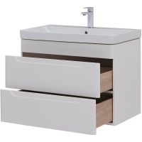 Тумба с раковиной Aquanet София 80 подвесная Белый глянец арт-274192 — фото 5, Тумбы с раковиной