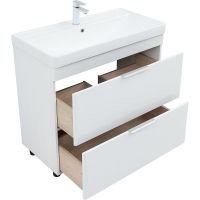 Тумба под раковину Aquanet Ирис new 90 Белый глянец арт-336309 — фото 8, Тумбы под раковину