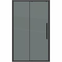 Душевая дверь Grossman Cosmo 120 профиль Черный матовый стекло тонированное арт-100.K33.02.120.21.10 — фото 1, Раздвижные душевые двери