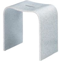 Стульчик для ванной Geralis Серый с вырезом арт-T-DS-V — фото 1, Сиденья